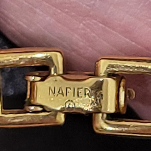 Napier Crystal Ice Collection (Rare Tan Color) Bead Necklace 18" - Picture 4 of 6